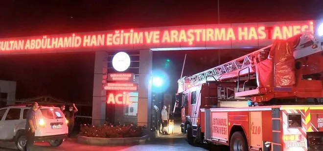 Sultan Abdülhamid Han Eğitim Araştırma Hastanesi’ndeki yangın söndürüldü
