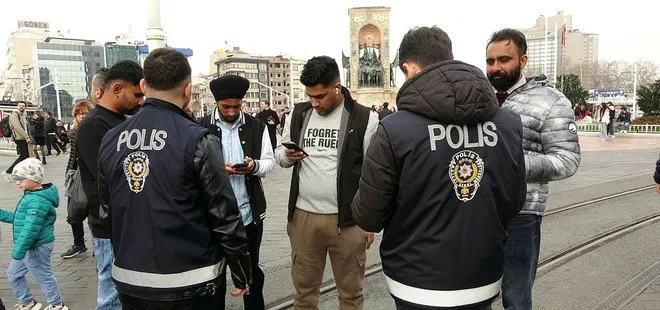 Taksim’de yılbaşı denetimleri! Yüzlerce polis bölgede