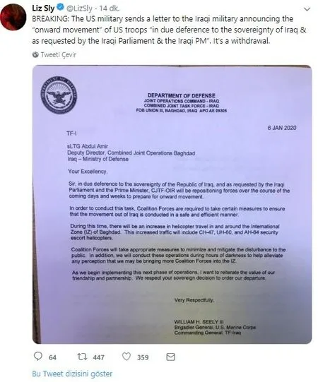 Son dakika: ABD Irak’tan çekilecek mi?
