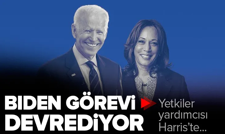 ABD Biden yetkilerini Harris’e devrediyor
