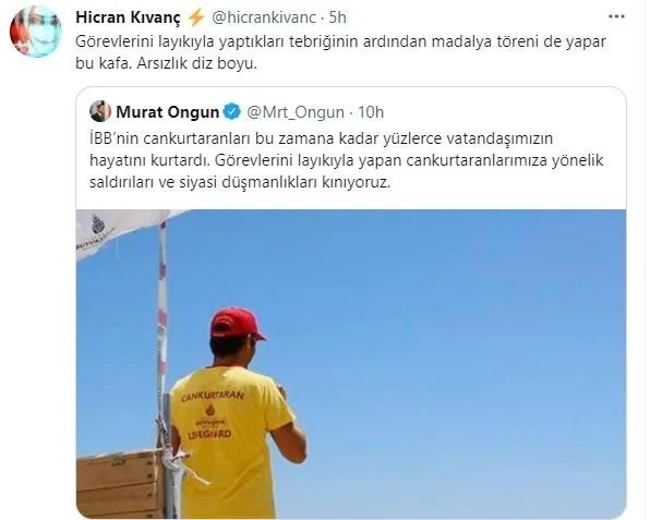 CHP’li İBB Sözcüsü Murat Ongun A Haber çalışanlarını darbeden cankurtaranlara sahip çıktı! Saldırganlarla ilgili flaş gelişme