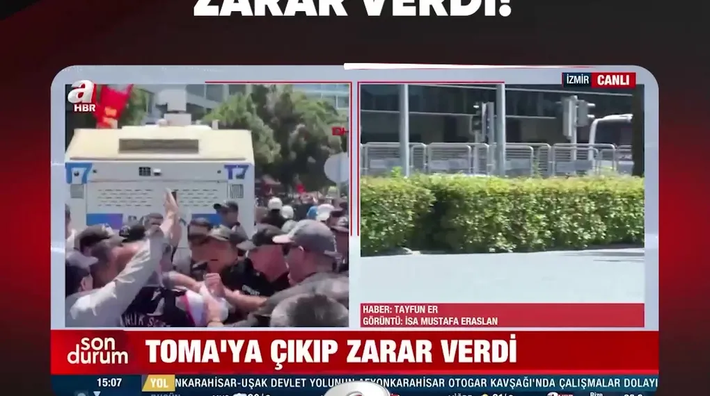 TOMA'YA ÇIKIP ZARAR VERDİ