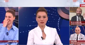 A Haber canlı yayınında şoke eden anlar