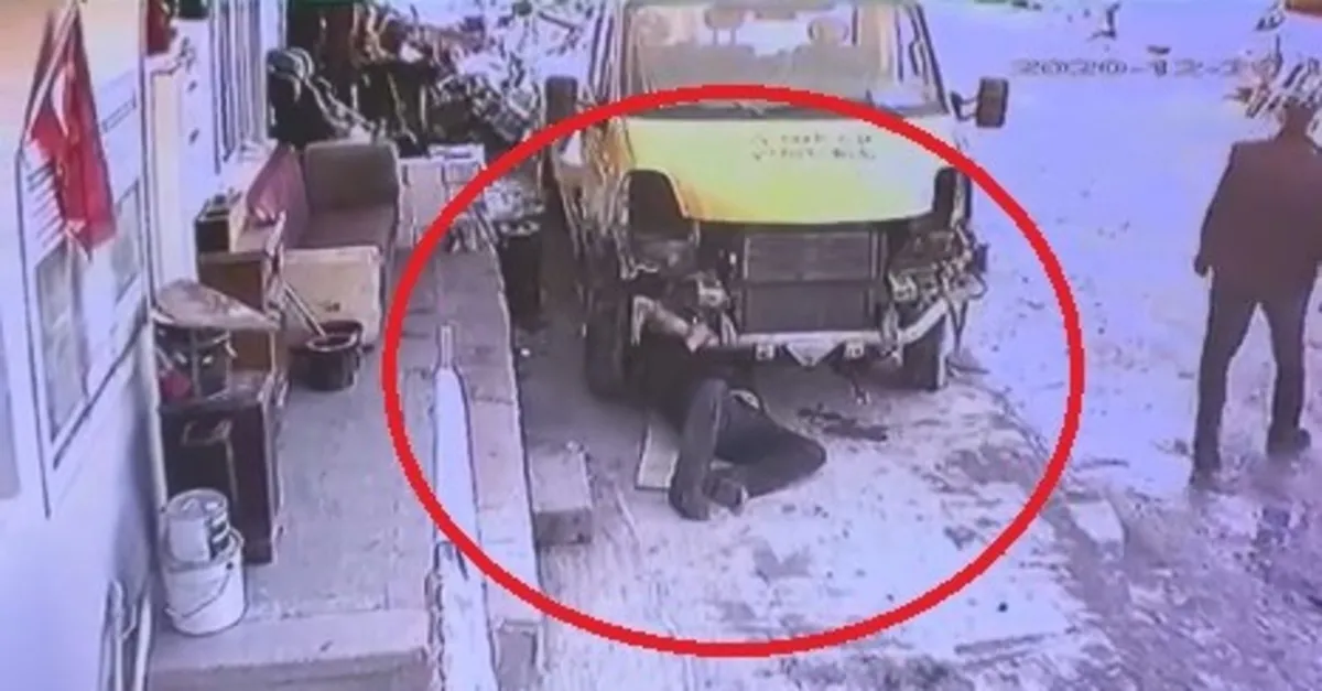 Kocaeli İzmit'te kahreden ölüm! Bir anda çalışan kamyonet yaşlı adamı metrelerce sürükledi