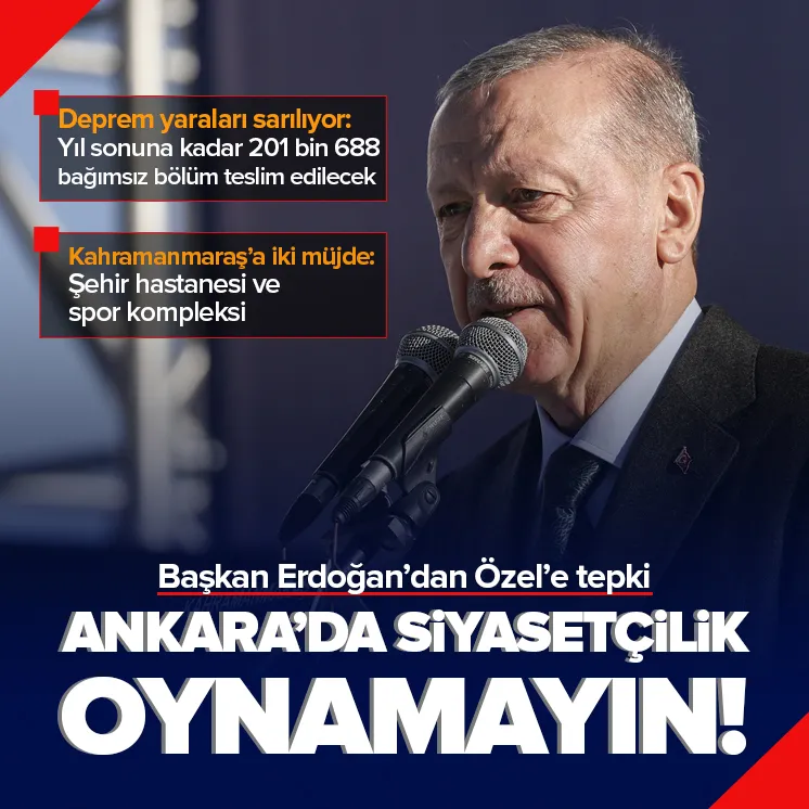 Başkan Erdoğandan Özele tepki!