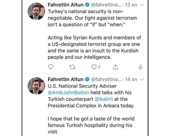 Son dakika: Cumhurbaşkanlığı’ndan ABD ile yapılan kritik görüşmeye ilişkin açıklama