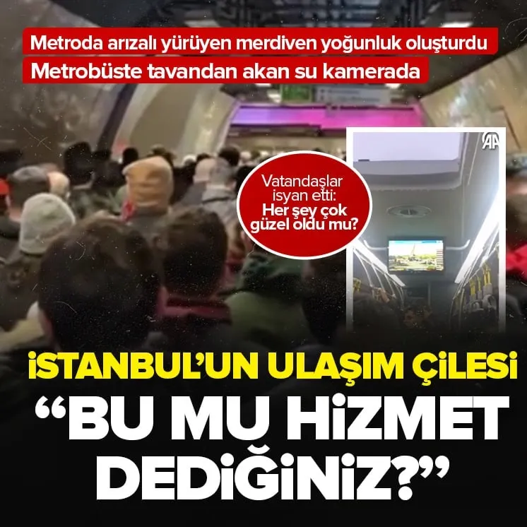 İstanbulun ulaşım çilesi!