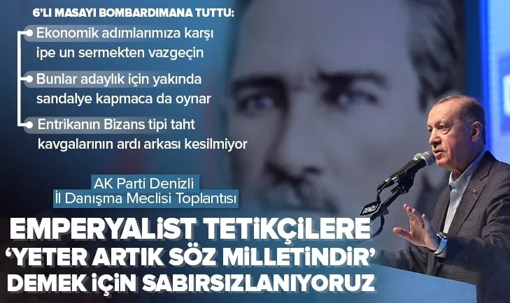 Başkan Erdoğan: Yeter artık söz milletindir!