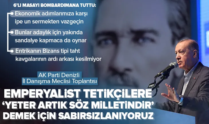 Başkan Erdoğan: Yeter artık söz milletindir!