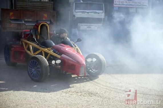 Hayalindeki yarış otomobilini 35 bin liraya yaptı 11