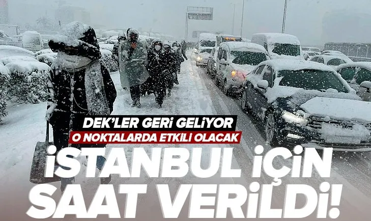 SON DAKİKA! İstanbul’da kar yağışı devam edecek mi? DEK’ler İstanbul’a geri dönüyor! O noktalarda etkili olacak | Bugün hava nasıl olacak?
