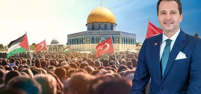 Yeniden Refah Partisi Genel Başkanı Fatih Erbakan Büyük Filistin Mitingine katılmayacak mı? Milyonların kalbi bugün Gazze için atacak!
