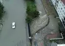 İstanbul’daki sel felaketi havadan görüntülendi