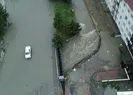 İstanbuldaki sel felaketi havadan görüntülendi