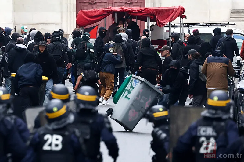 Fransa'da sokaklar yangın yeri! Protestolar ülkeyi kilitledi 19