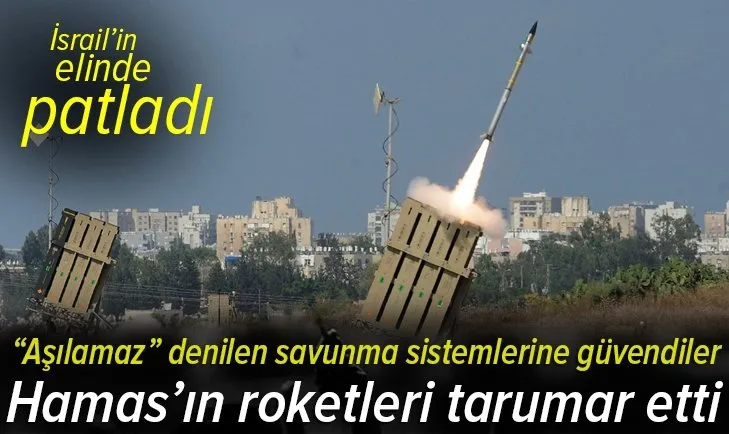 Son dakika | Hamas'ın roketleri İsrail'in hava savunma sistemini çaresiz bıraktı
