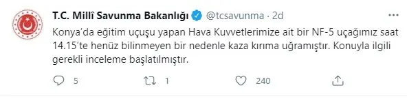 Son dakika: Konya’da askeri gösteri uçağı düştü! Kahreden haber geldi: Pilot şehit oldu