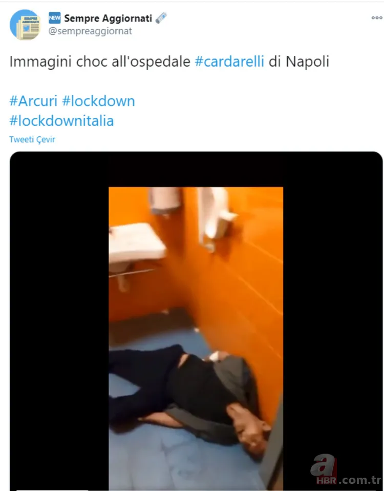 İtalya'dan infial yaratan görüntüler! Koronavirüs alarmı: Hastalar tuvaletlerde ölüyor 7