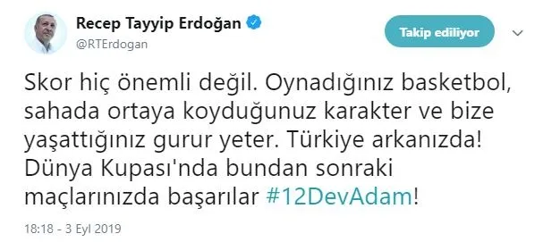 Başkan Erdoğan'dan 12 Dev Adam mesajı: Türkiye arkanızda - 1