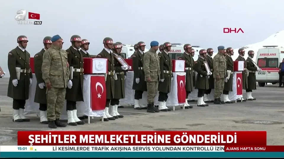 Hakkari şehitleri memleketlerine uğurlandı