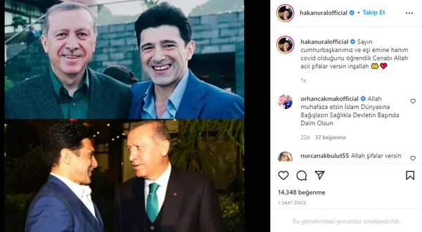 Başkan Recep Tayyip Erdoğan ve Emine Erdoğan’a sanat ve spor dünyasından geçmiş olsun mesajları