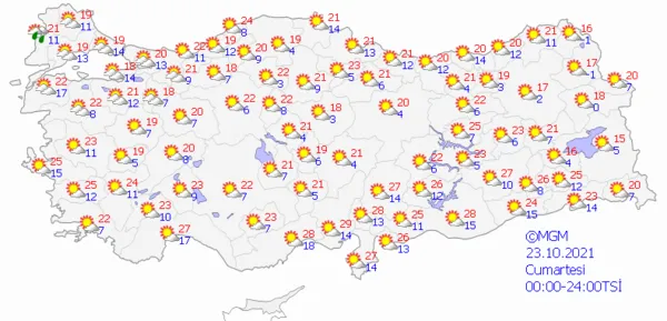 1634657380988.png Meteoroloji yeniden uyardı! Yurt genelinde 2 ila 5 derece arasında düşecek! Bazı bölgelerde ise... - 9