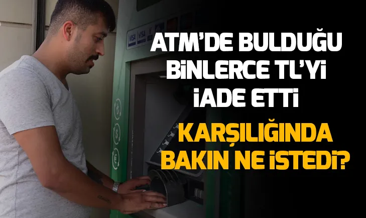 Taksi şoförü Abdullah Öngüç ATM’de bulduğu binlerce lirayı sahibine teslim etti