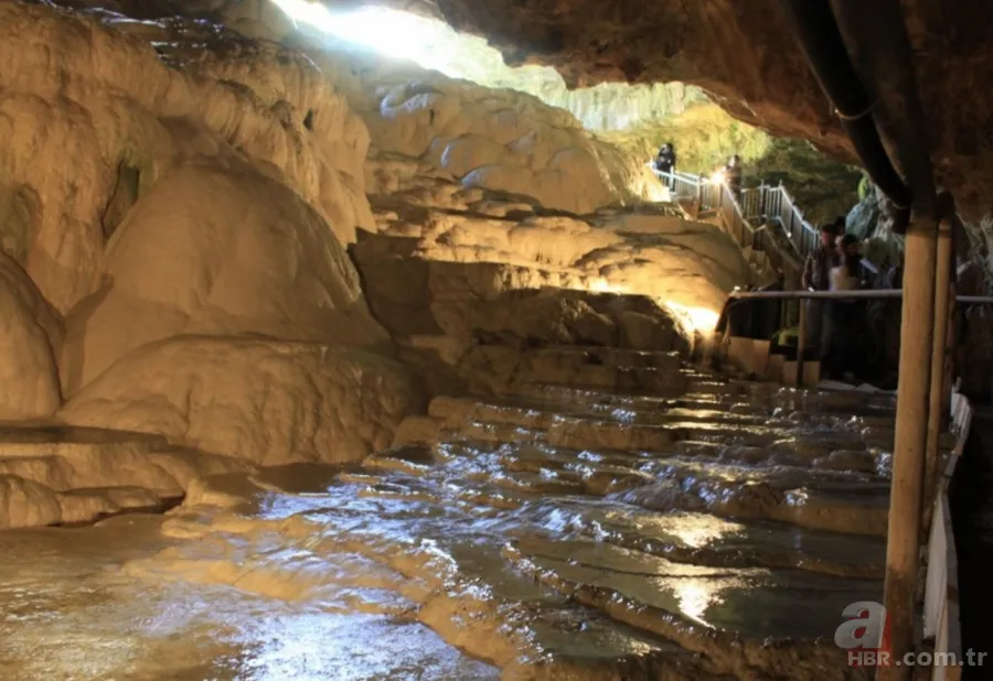 Denizli’de yer altında saklı şifalı cenneti! Turistler hayran kaldı 4