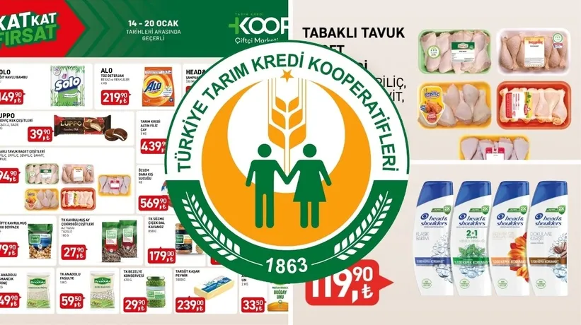 Tarım Kredi'de 15-20 Ocak Kampanyası | Fiyatlar dibe düştü: Tavuk baget, filiz çay, dana sucuk...