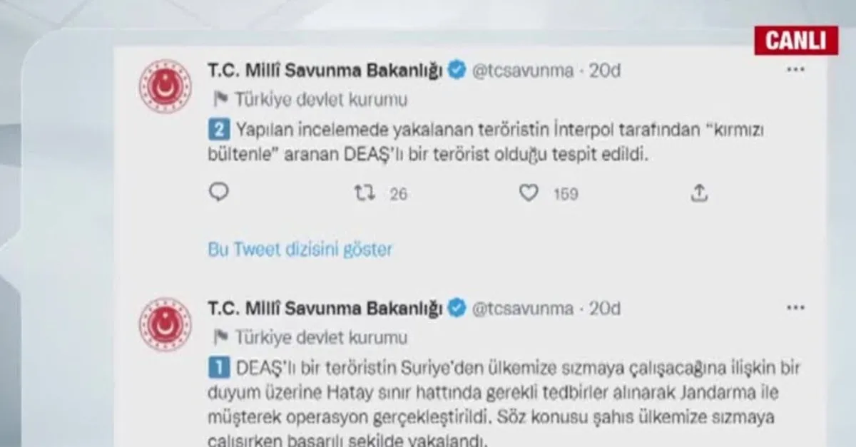 Kırmızı bültenle aranan DEAŞ'lı yakalandı