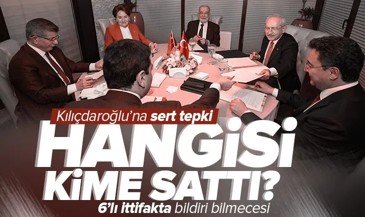CHP Genel Başkanı Kemal Kılıçdaroğlu’na 6’lı masa toplantısı tepkisi! Bildiriyi hangi büyükelçiye düzeltmeye gönderdin? Kime sattılar?