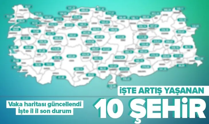 İşte illere göre vaka sayıları! İstanbul Ankara İzmir’de vakalarda son durum ne? Bakan Koca haritayı son dakika olarak paylaştı