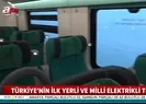 Türkiyenin ilk yerli ve milli elektrikli treni raylara iniyor! A Haber yerinde görüntüledi | Video