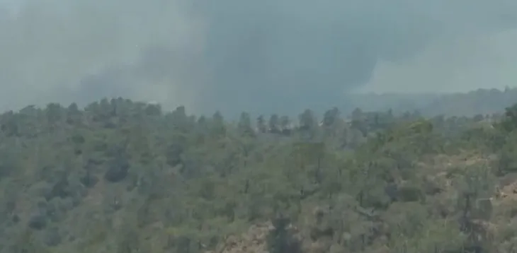 Marmaris’te orman yangını! Havadan ve karadan müdahale sürüyor | Bölgeye yakın yerleşim alanındaki evler tahliye edildi | A Haber bölgede