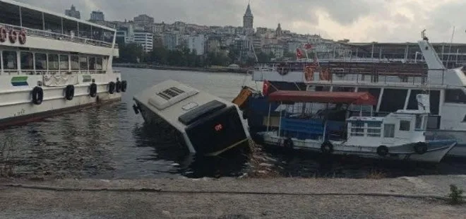Son dakika: İETT otobüsü denize düştü! Ölü ve yaralı var mı? A Haber olay yerinde