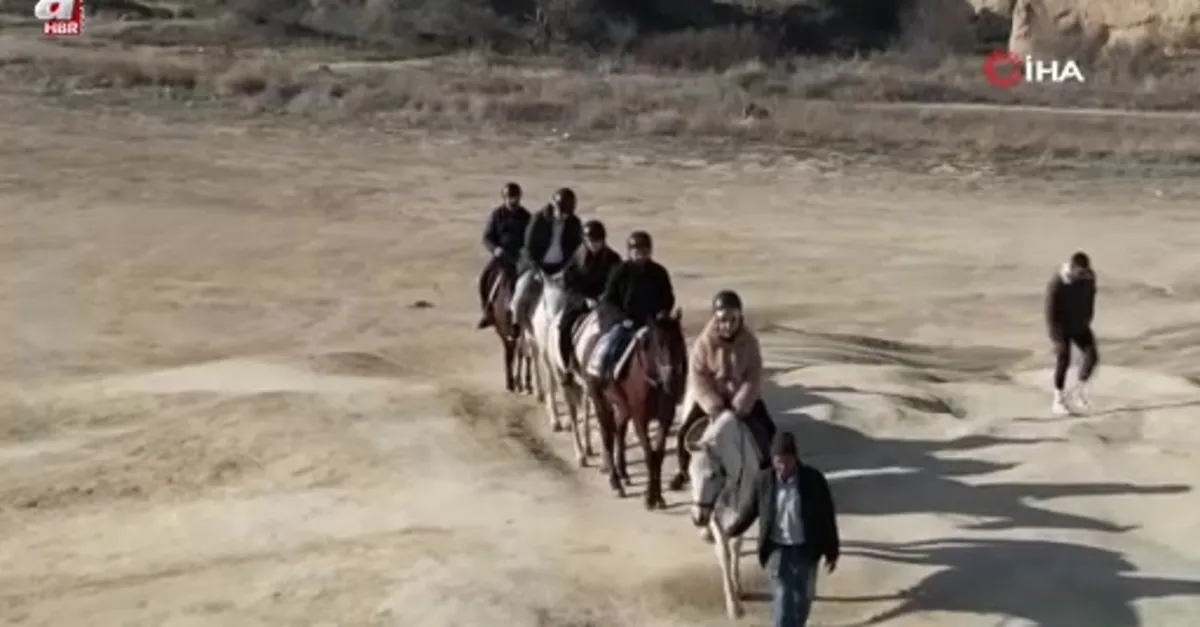 Kapadokya'da at turlarına ilgi