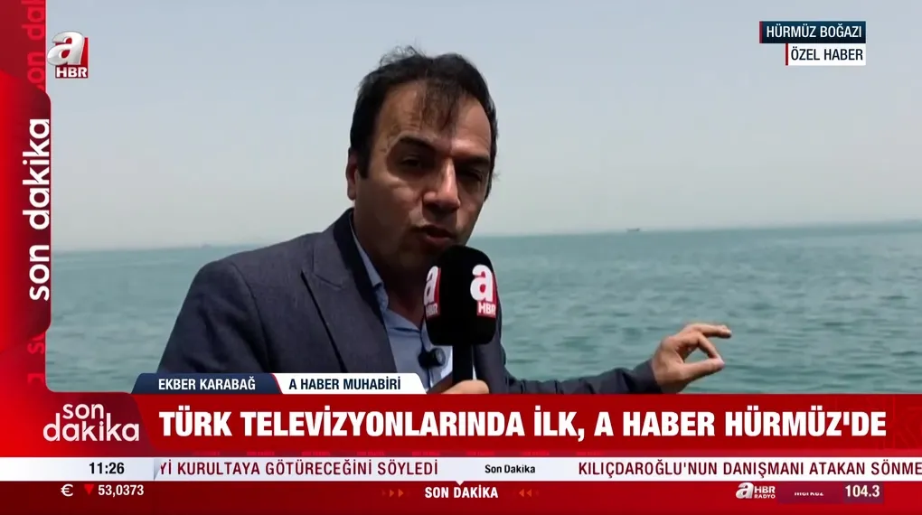 A Haber Hürmüz Boğazı'nda tekne turunda