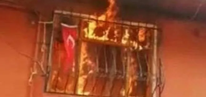 Bursa’daki yangında bir ev kül oldu! Türk bayrağı alev topundan zarar görmedi