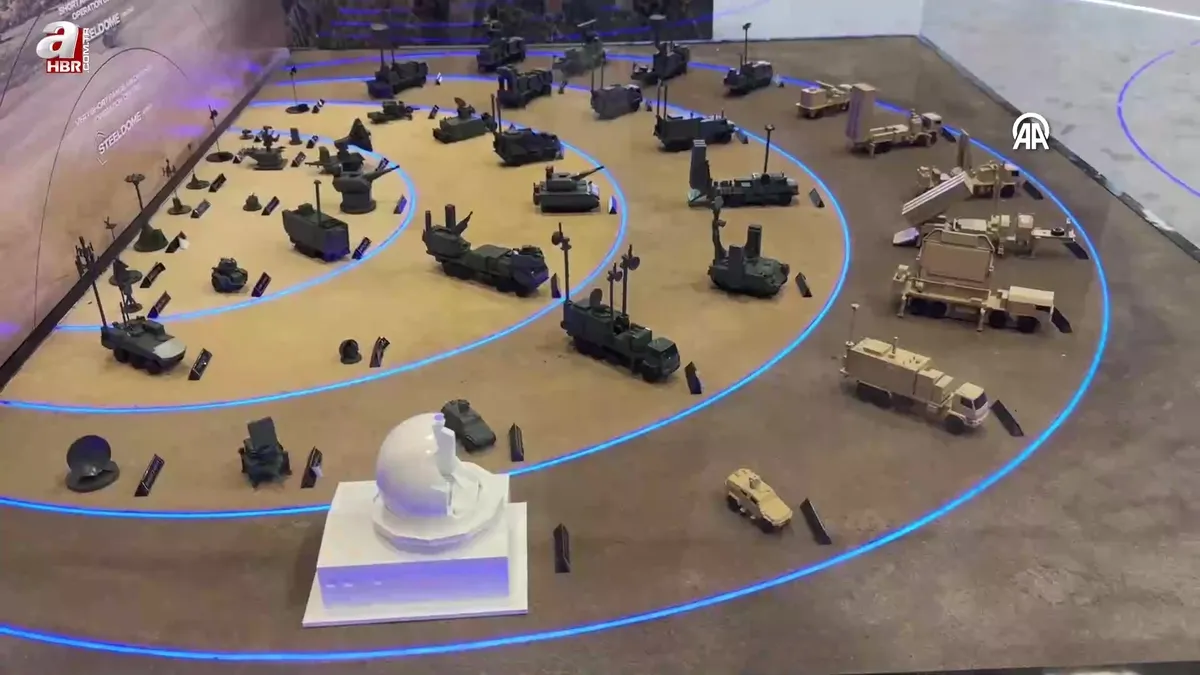 Çelik Kubbe katmanlı hava savunma sisteminin bileşenleri IDEF 2025 fuarında sergileniyor