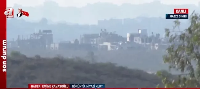 A Haber savaş bölgesinde | Gazze ağır bombardıman altında! Siyah dumanlar bölheyi kapladı