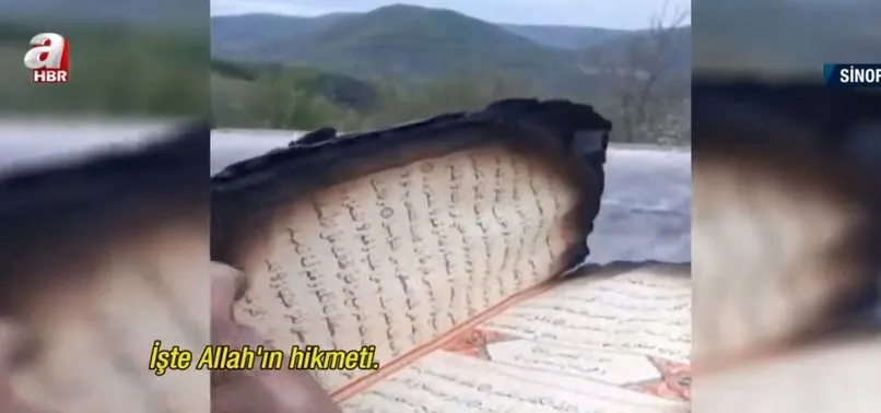 Sinop Ayancık’ta ilginç olay! Kül olan evdeki 2 Kur’an-ı Kerim yanmadı