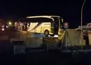 Faciadan dönüldü! Köprüde asılı kaldı