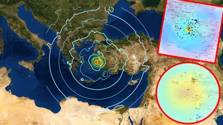 İzmir depremi sonrası şok etkisi yaratan harita! 18 ülke...