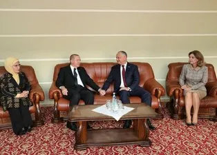 Başkan Erdoğan Moldova'da resmi törenle karşılandı