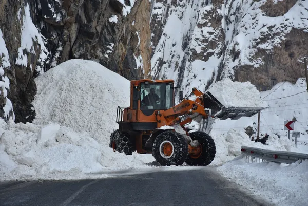 1643124227877.jpg Yol temizlenirken çığ düştü! Kar küreme ekipleri tehlike atlattı! İşte o anlar... - 3