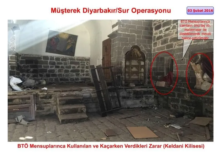 PKK Sur’da tarihi mekanları harabeye çevirdi!