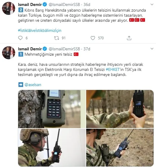 Milli telsiz EHKET'in TSK'ya ilk teslimatı yapıldı! Savunma Sanayii Başkanı İsmail Demir: Sayılı ülkeler arasına girdik! - 1