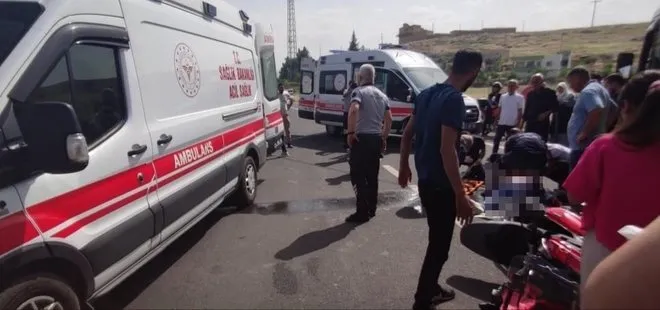 Mardin’de minibüs ile motosiklet çarpıştı: 2 ağır yaralı