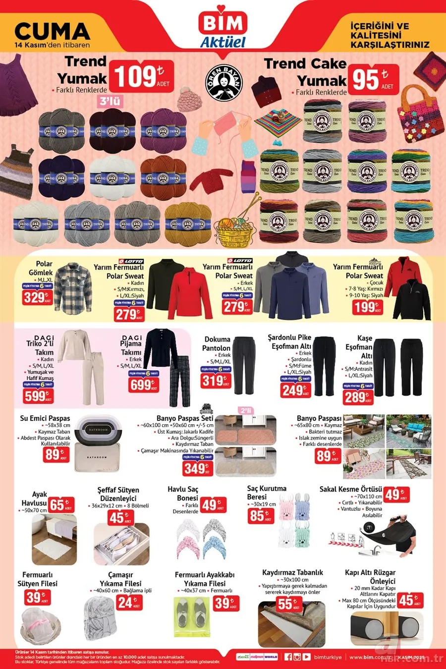 14 Kasım BİM aktüel kataloğu satışta! BİM’de indirim yağmuru başladı: Çelik tencere 449 TL, ütü 990 TL, TV 9.450 TL 5