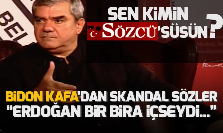 Bidon kafa Yılmaz Özdil canlı yayında haddini aştı! Erdoğan bir bira içmiş olsaydı...